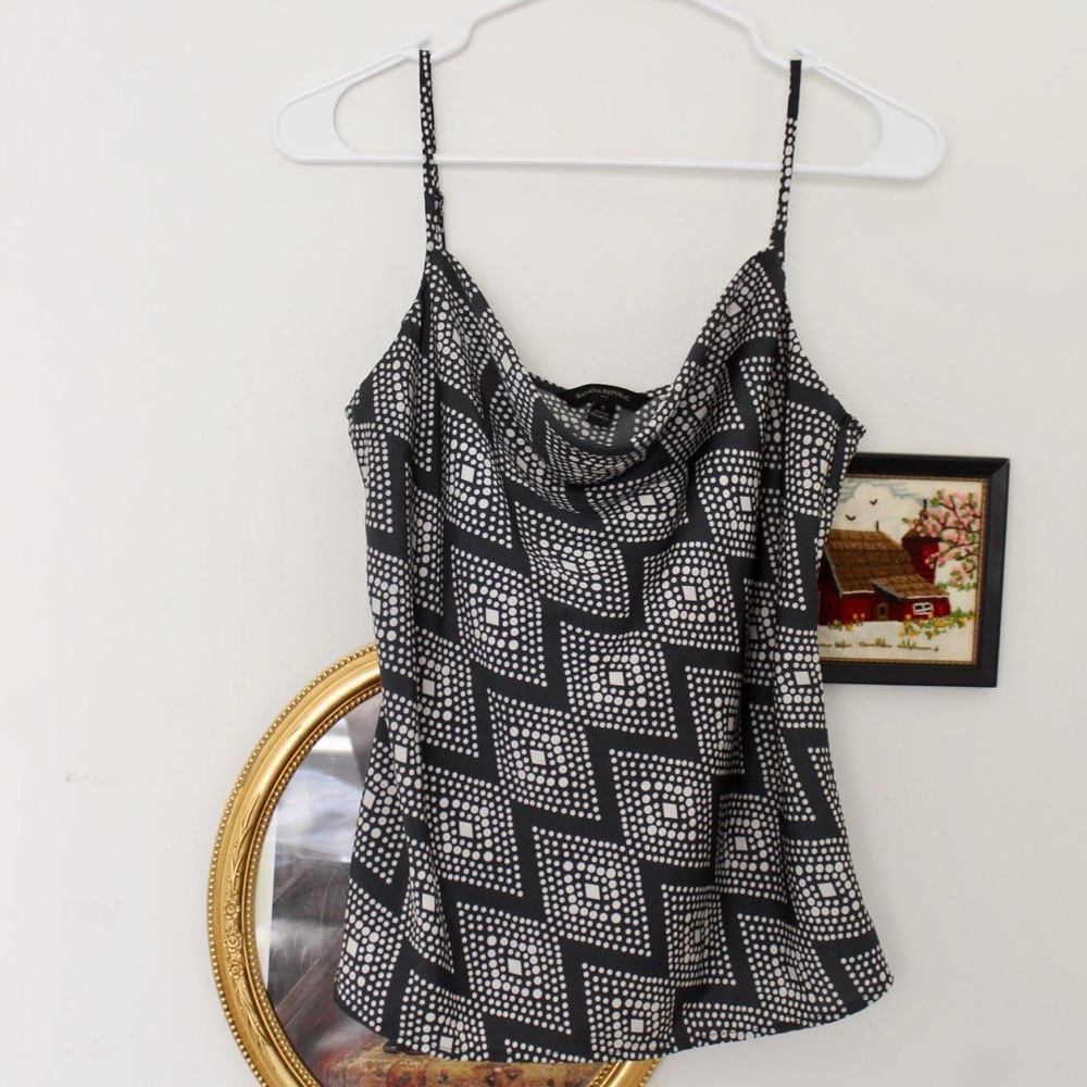 Banana Republic Lightweight Geometric Patterned Cowl Neck